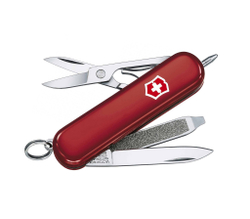 Нож-брелок Victorinox Classic Signature Lite, 58 мм, 7 функций, красный