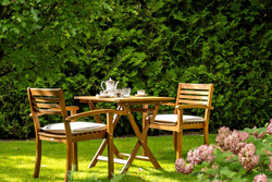 Кофейный комплект из акации КАРО с высоким столом