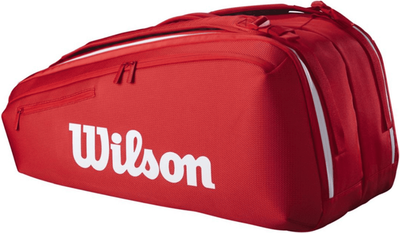Сумка теннисная Wilson Super Tour Red 9PK (2025), арт. WR8036701001