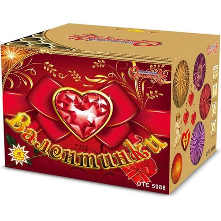 Батарея салютов Валентинки    1"/36 залпов