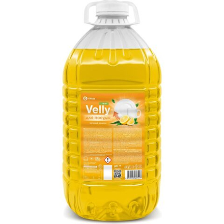 Grass Velly light Средство для мытья посуды Grass Velly light Сочный лимон, 5 л