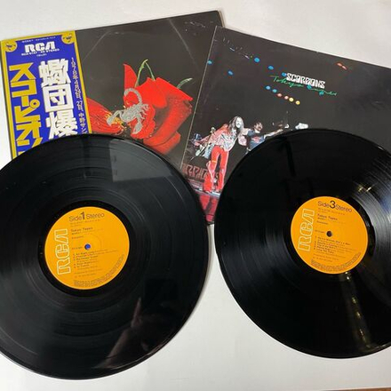 Винтажная виниловая пластинка LP Scorpions Tokyo Tapes (Japan 1978) (Obi) Hound Dog