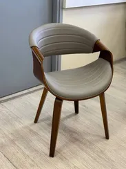 Стул Curv 2, серая экокожа