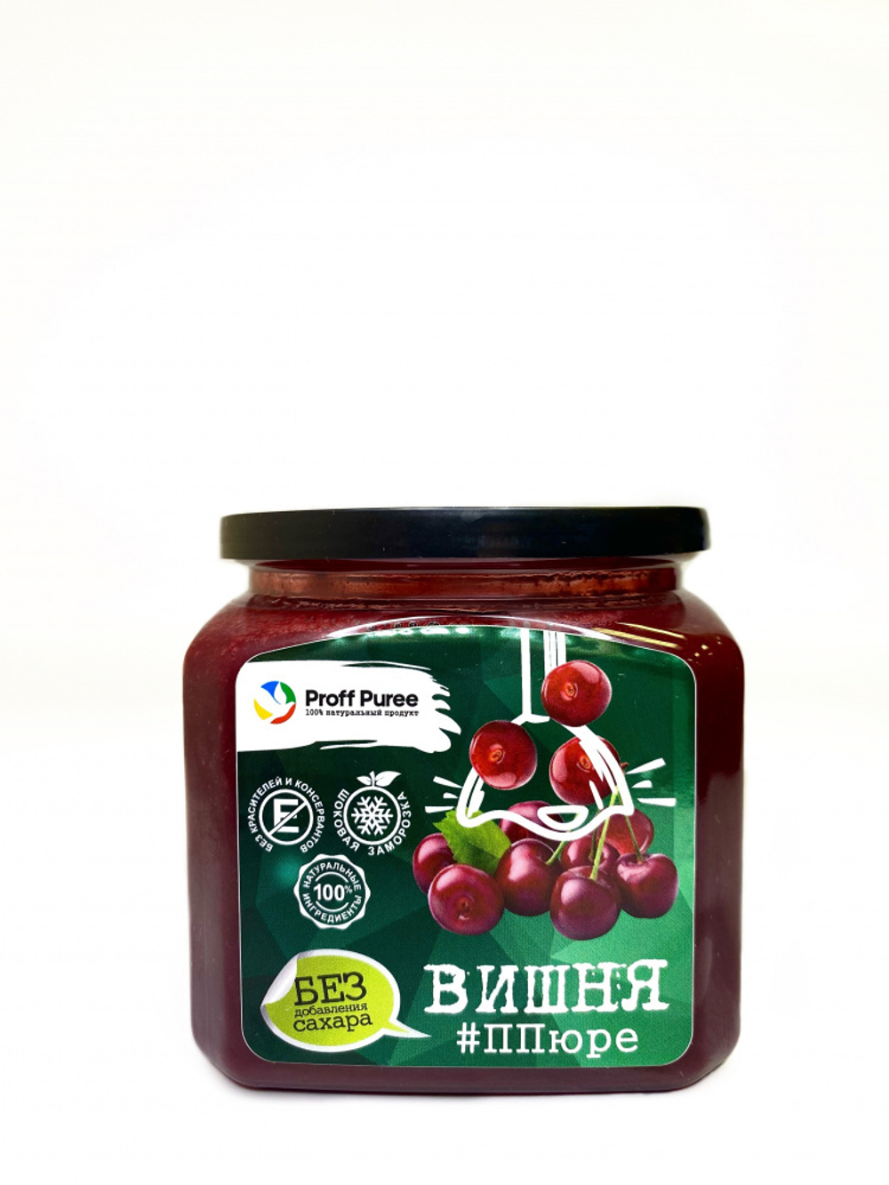 ПЮРЕ Proff Puree без сахара из вишни (Банка 500гр)
