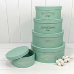 Коробка 31х12.5 см Набор 5 шт "Beautiful Flowers" (Зеленый)