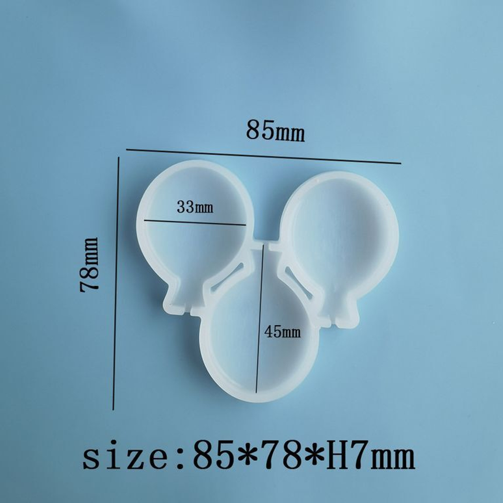 Силиконовая форма для леденцов «Воздушные шарики»