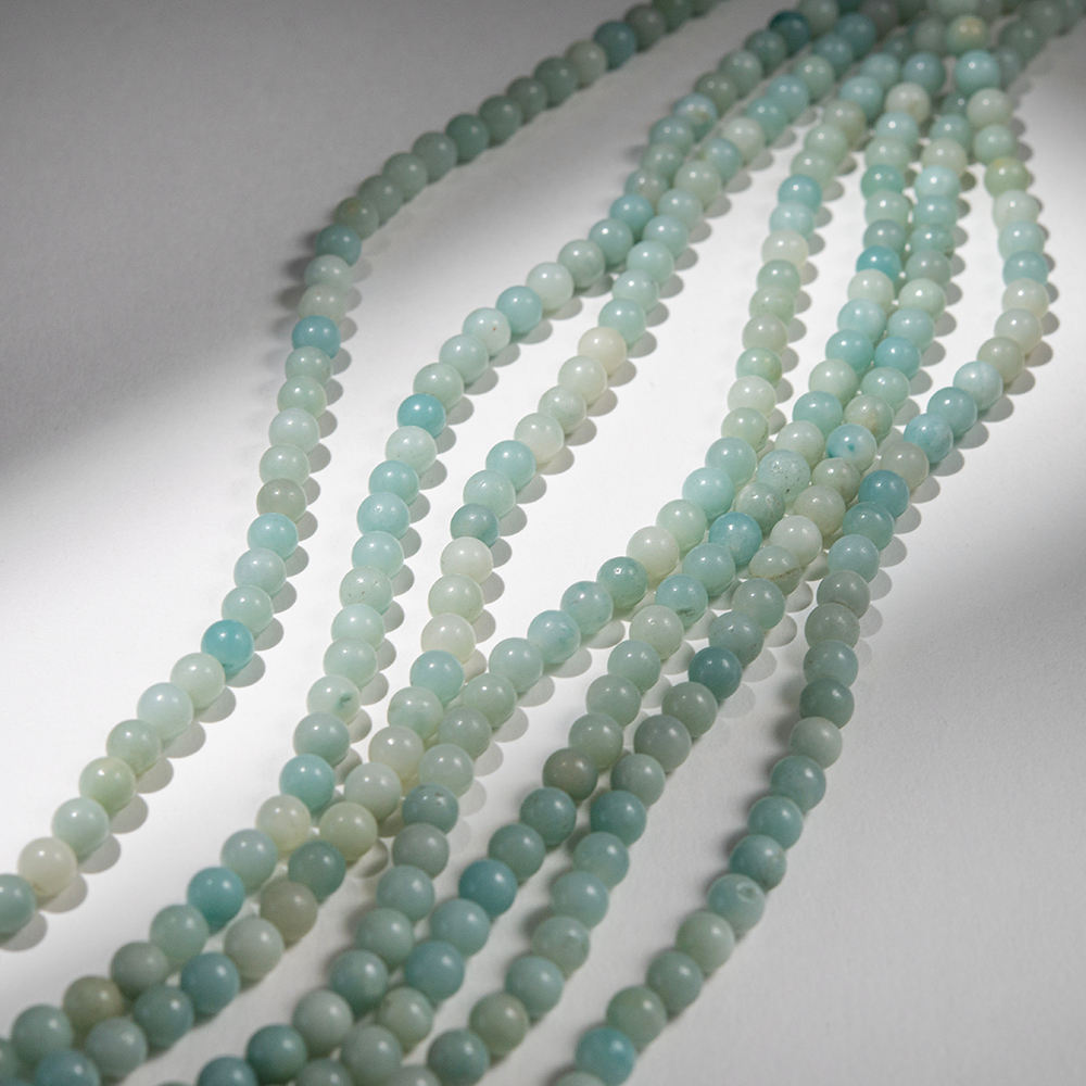 Амазонит эконом натуральный, 6,8мм, шар