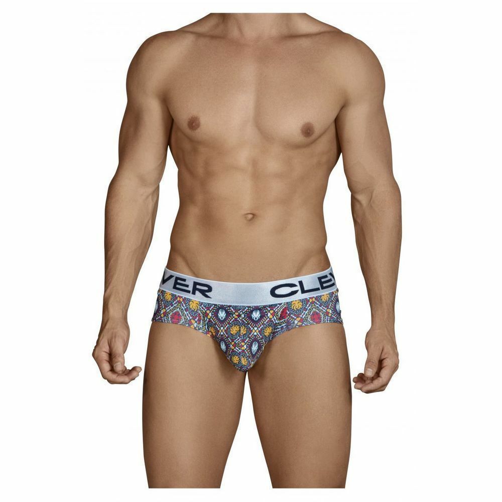 Мужские трусы брифы синие с узором Clever Tradition Boxer 544207