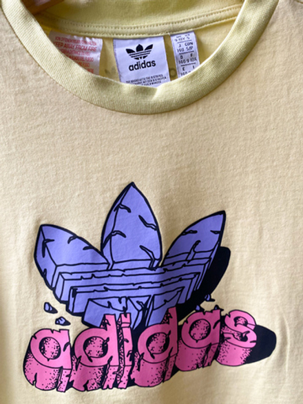 Хлопковая футболка Adidas, 140