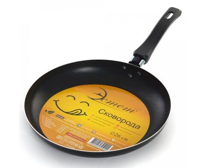 Сковорода штампованная, диаметр 26см, для всех плит, кроме индукции ЭТ-70498 Эстет