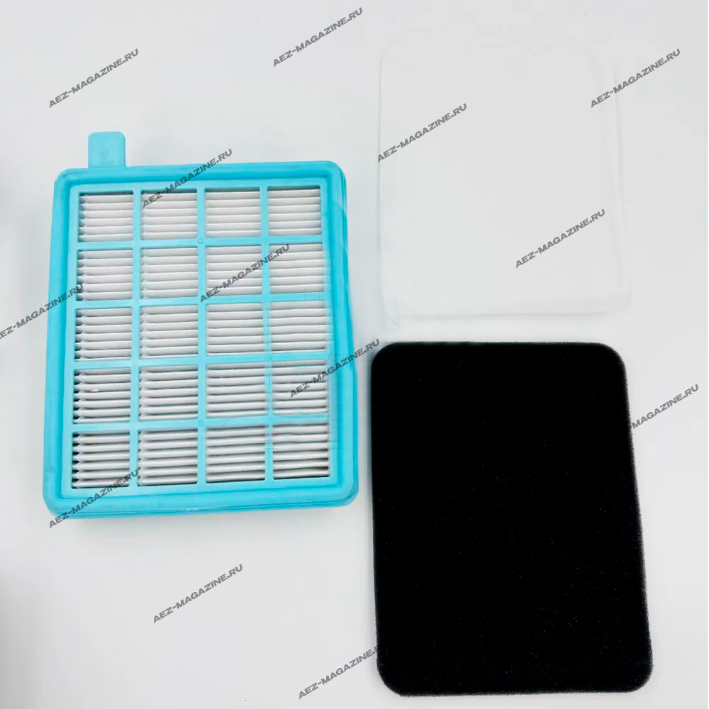 Комплект сменных фильтров подходит для пылесоса PhilipsPowerPro Active FC8058/01