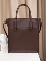 Сумка тоут коричневая из экокожи