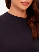 Туника оверсайз ассиметричная черный