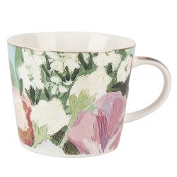 Набор чайный 4пр. "Flowers" (2 персон) v=220мл (фарфор) (подарочная упаковка)