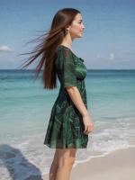 Купальник-платье слитный большой размер