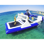 Надувной водный батут с сеткой «Морской корт», 5×2,5×1 м