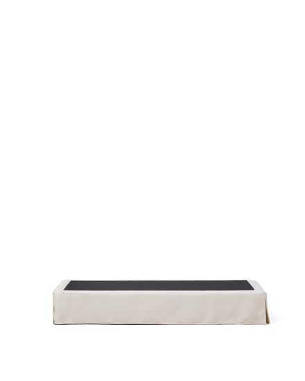 Основание кровати Jaira со съемным чехлом из белого шенилла для матраса 90 х 200 см