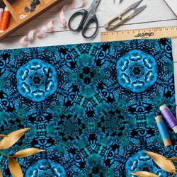 Ткань мембрана голубой калейдоскоп