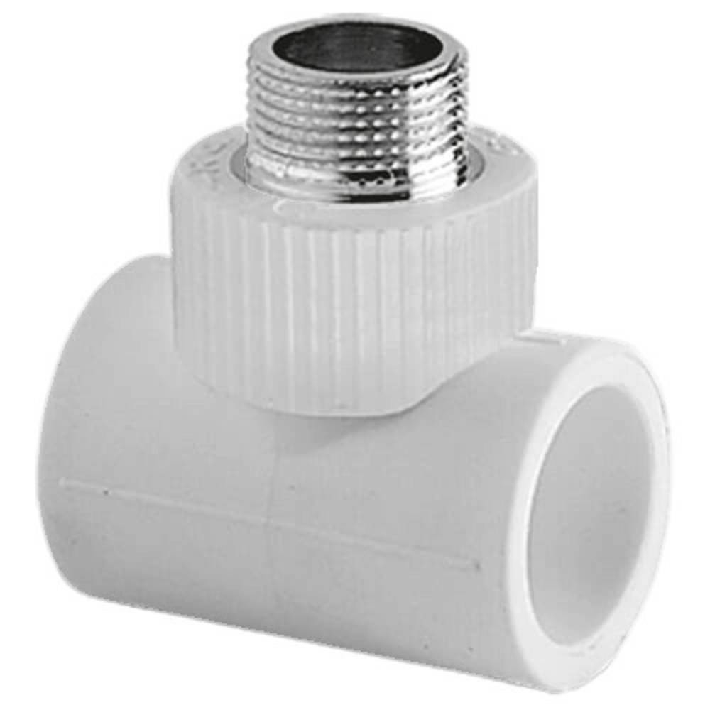 Тройник TEBO сер. PP-R комб. 25x1/2" НР (1/20), арт. 031043403