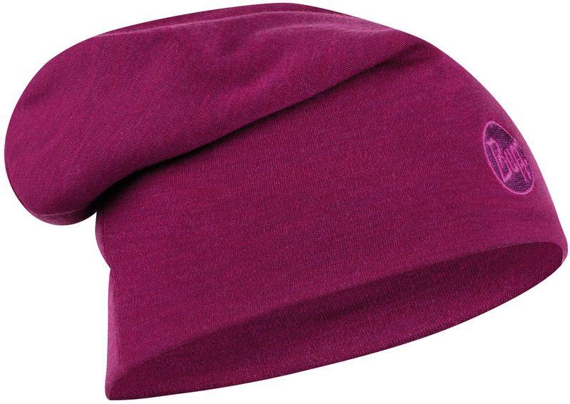 Теплая шерстяная шапка Buff Hat Wool Heavyweight Solid Raspberry Фото 1