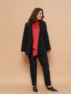 Пиджак плюс сайз черный