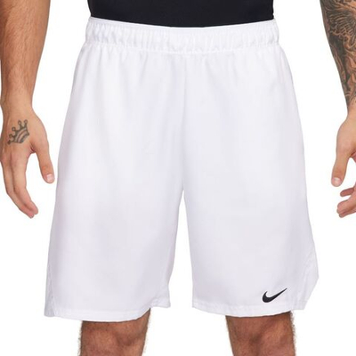 Мужские теннисные шорты Nike Court Dri-Fit Victory 9" Short - white/black