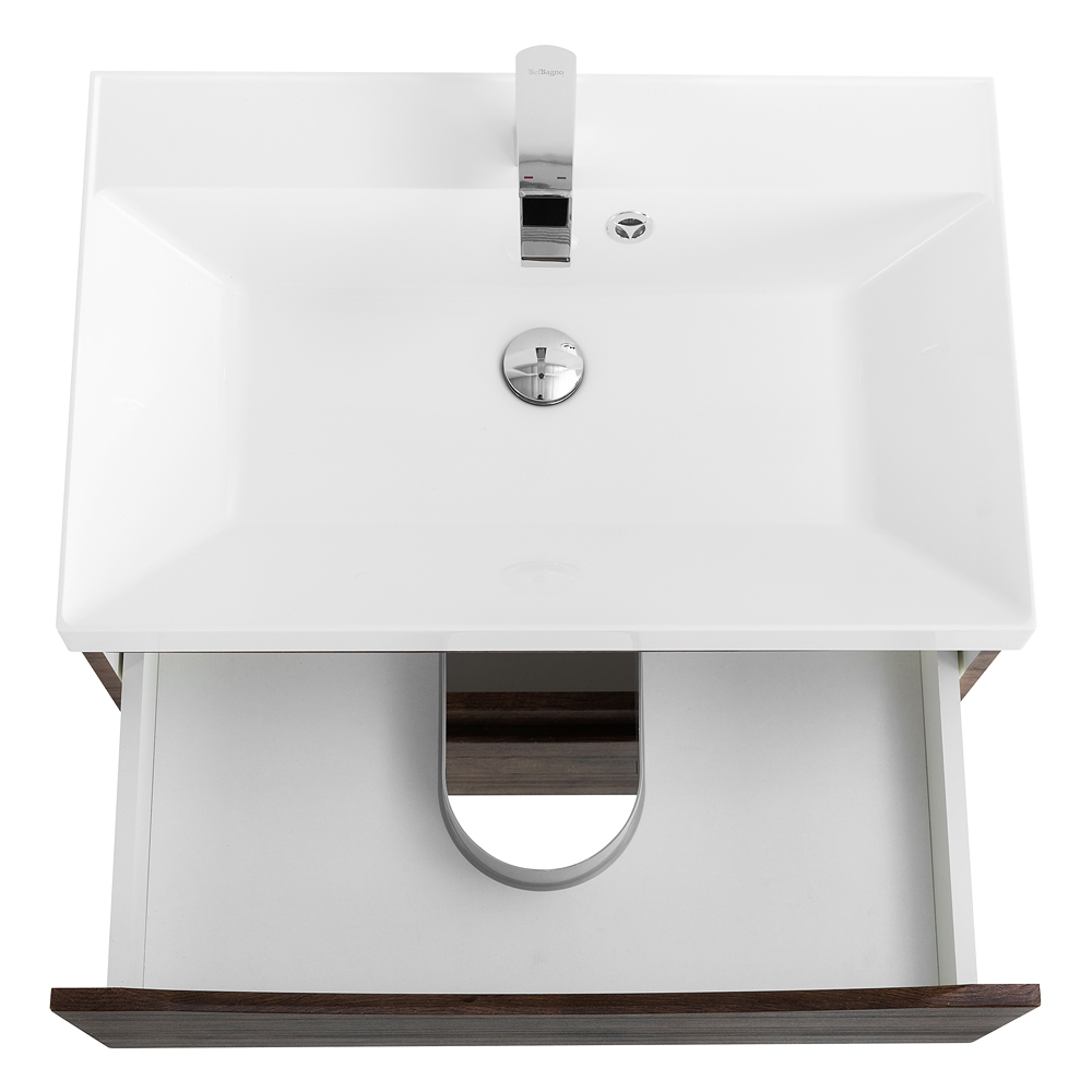 Тумба подвесная с раковиной BelBagno MARINO-600-2C-SO-RW-P