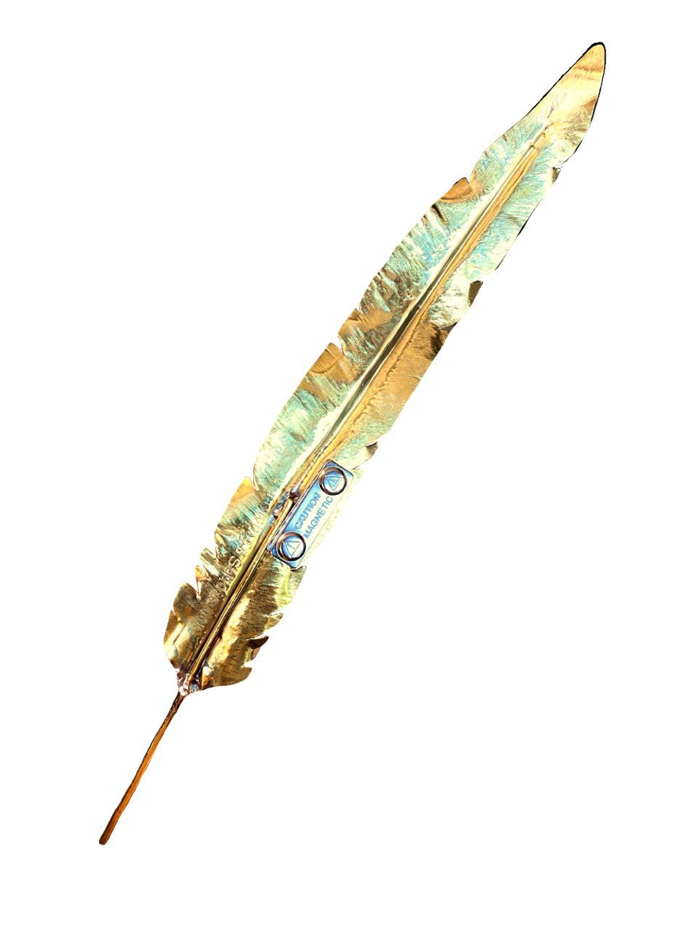 Брошь ПЕРО (под заказ)