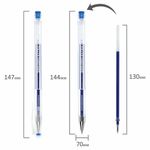 Ручка гелевая BRAUBERG "EXTRA", СИНЯЯ, корпус прозрачный, узел 0,5 мм, линия 0,35 мм, 143902