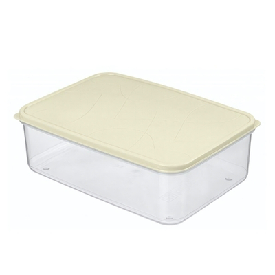Контейнер для продуктов "Modena" прямоугольный 1,0л с гибкой крышкой (светло-бежевый)