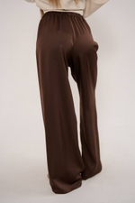 Брюки прямого кроя из вискозного шелка