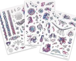 Набор для творчества - временные татуировки для девочки (3 листа)