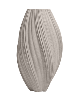 Кашпо TREEZ Effectory - Dune - Высокая Design-ваза - Белый песок