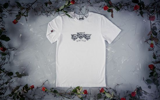 Футболка HOOK Коты Рефлектив Белый