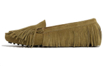 SCAROSSO Fringed Suede Loafers Women"s