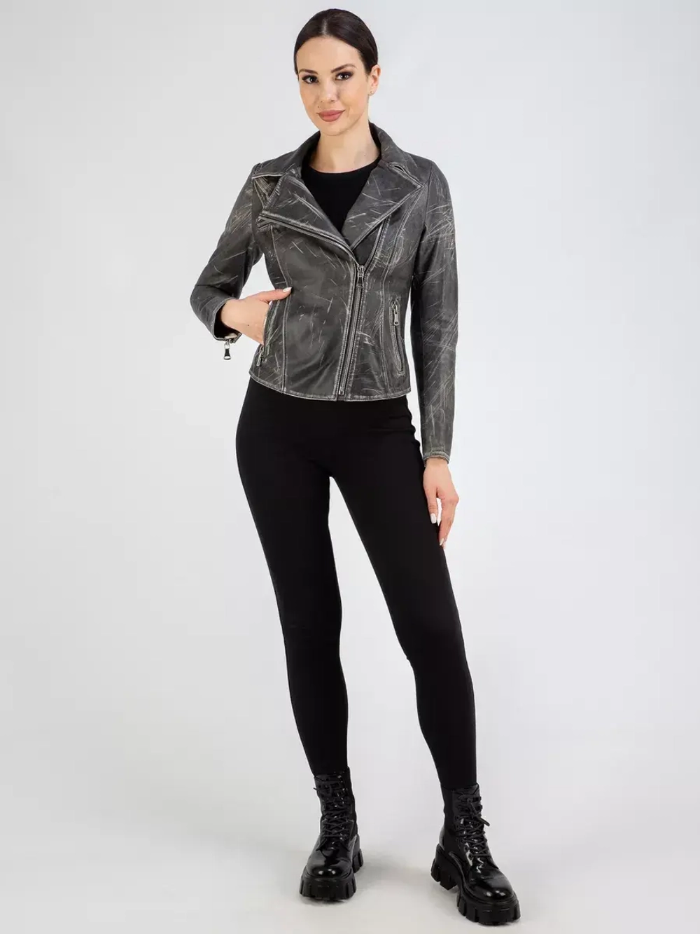 Куртка кожаная натуральная косуха