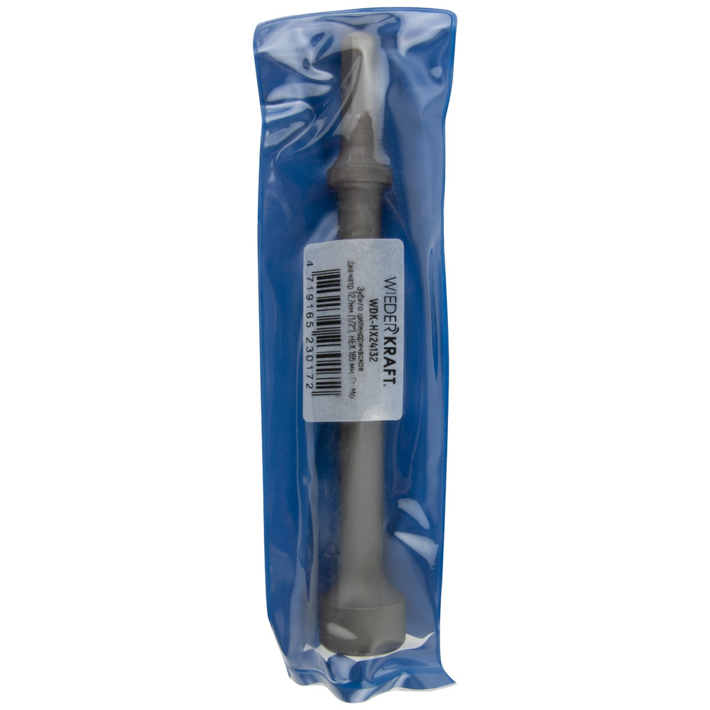 WDK-HX24132 Зубило цилиндрическое диаметр 12,7 мм (1/2") , HEX 165 мм, Cr-Mo