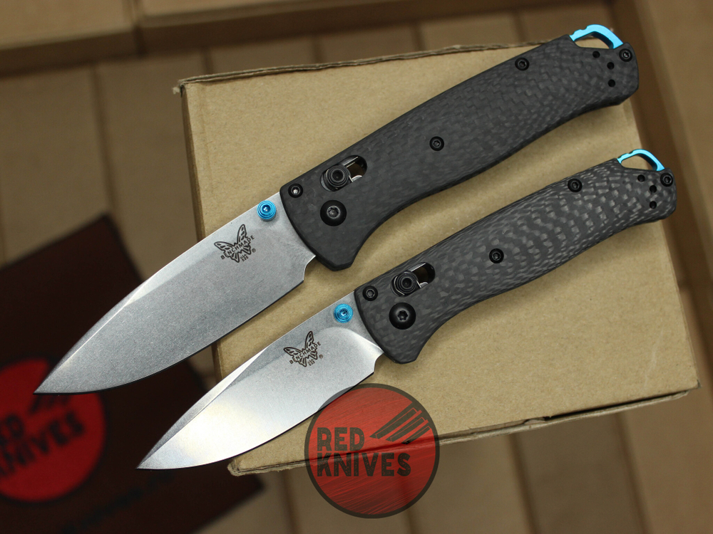 Нож Benchmade 533 Bugout Mini Carbon A+++ - клинок стоунвош