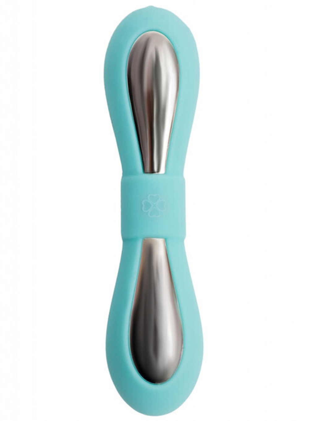 Небольшой вибратор на подзарядке My Vibe , 5 режимов (12,5 см , бирюзовый, серебряный ) (Цвет: бирюзовый, серебряный)