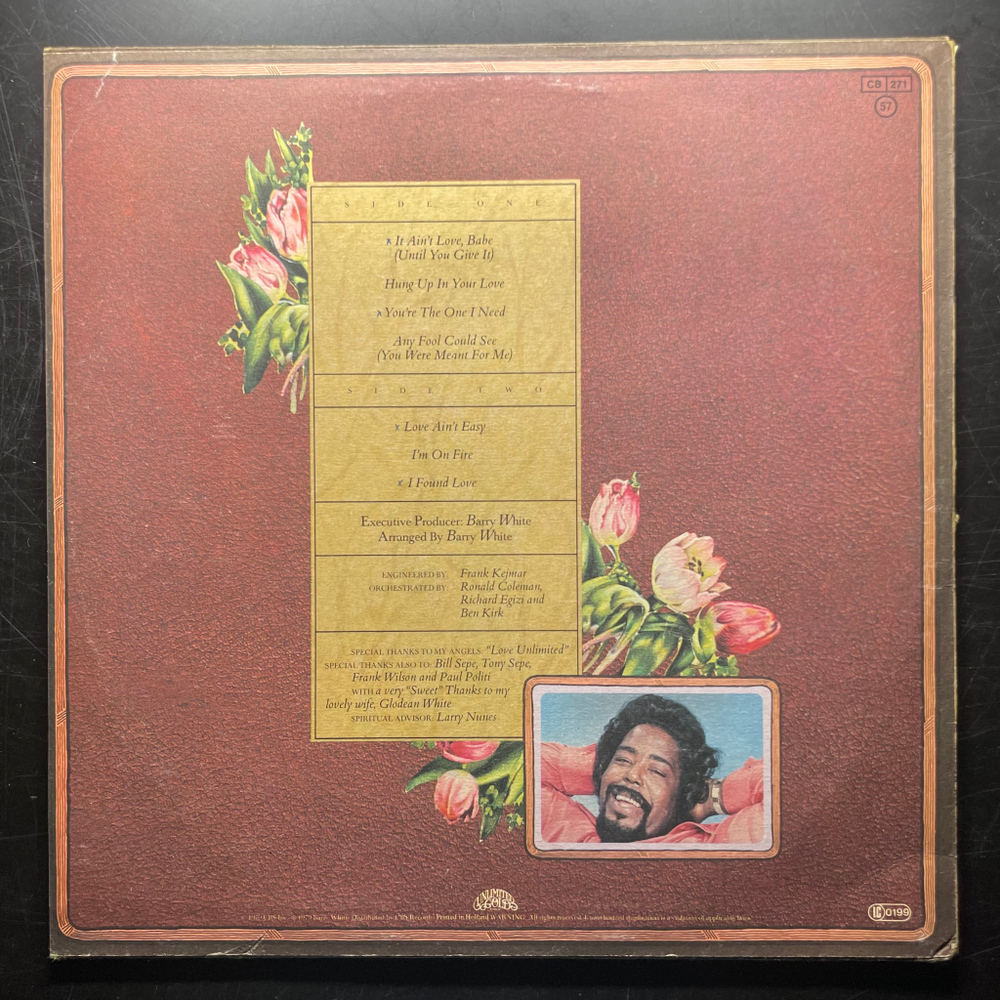 Barry White ‎– The Message Is Love (Голландия 1979г.)