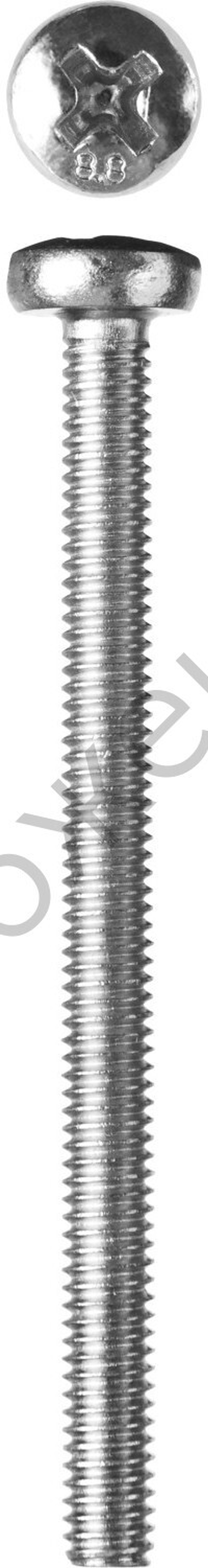 ЗУБР DIN 7985 кл. пр. 4.8, M4 x 50 мм, винт с полусферической головкой, цинк, 5 кг (303150-04-050)