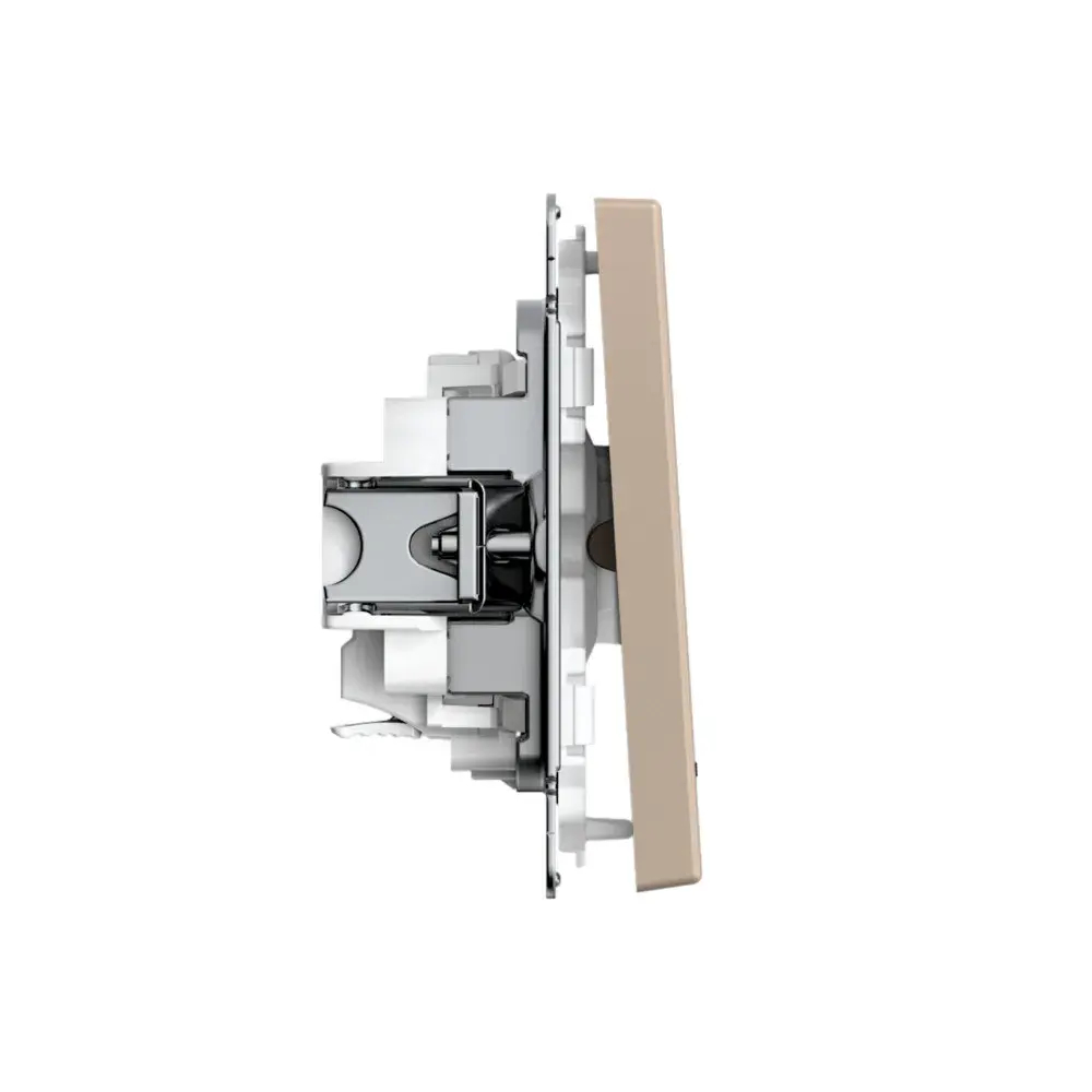 ARTGALLERY 1-клавишный ВЫКЛЮЧАТЕЛЬ с подсветкой, 10АХ, механизм, быстрозажим. клем., ПЕСОЧНЫЙ