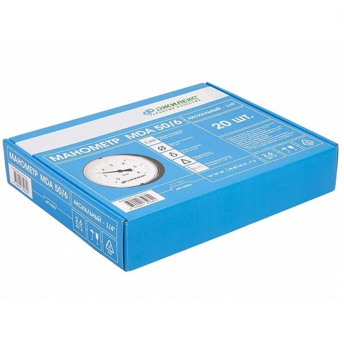 Манометр Джилекс МDА 50/6 - 1/4", аксиальный