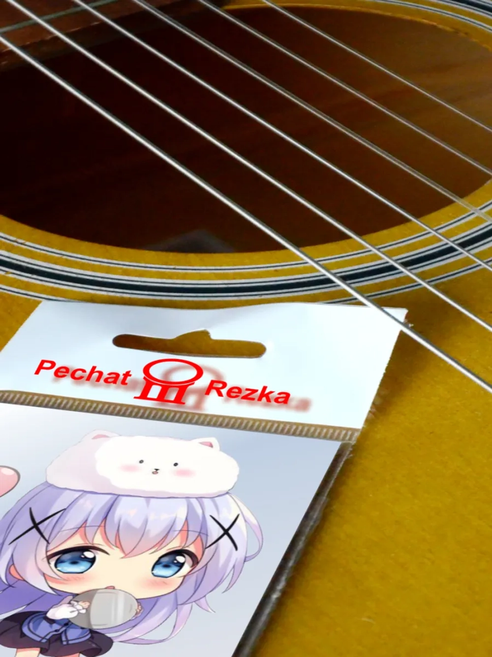 Стикеры - Аниме девочка кошка с фиолетовыми волосами