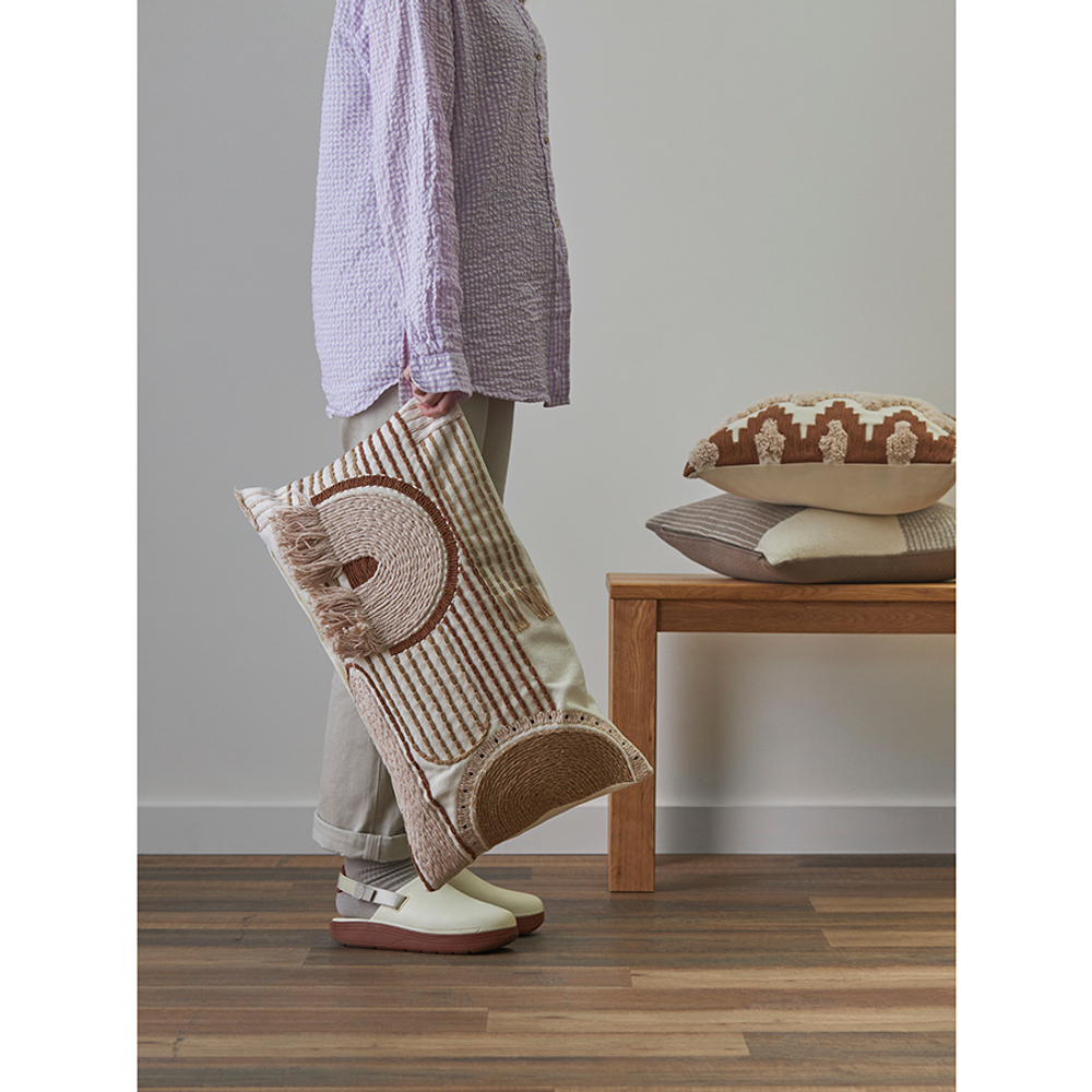 Чехол на подушку декоративный beige geometry из коллекции ethnic, 35х60 см