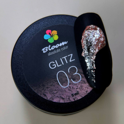 Гель Bloom GLITZ №03 (розовое золото) 5 мл