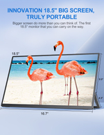 18.5" Портативный монитор с встроенной подставкой Umax18 FHD IPS 1920x1080, 120 Гц