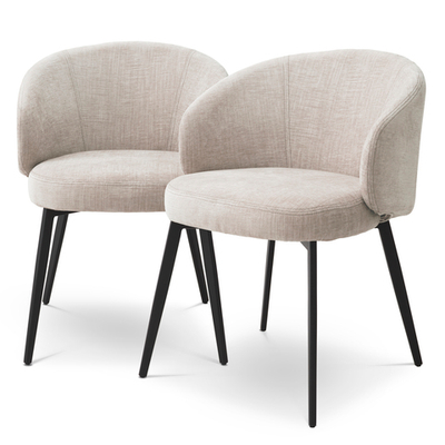 Стул (сет из 2х) Dining Chair Lloyd with arm set of 2 арт.115992