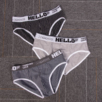 Набор из 3 мужских трусов-брифов в полоску (Размер: M) (Цвет: разноцветный)