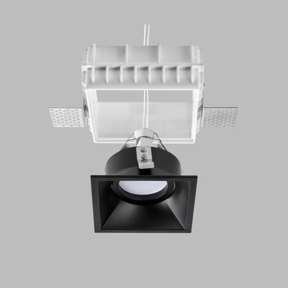 Комплект из светильника и рамки Lightstar Domino Quad (214510+214507) G214507
